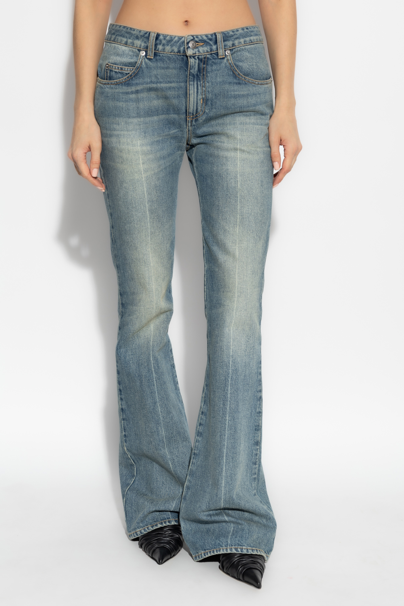 Blue Jeans with slightly flared legs Alexander McQueen